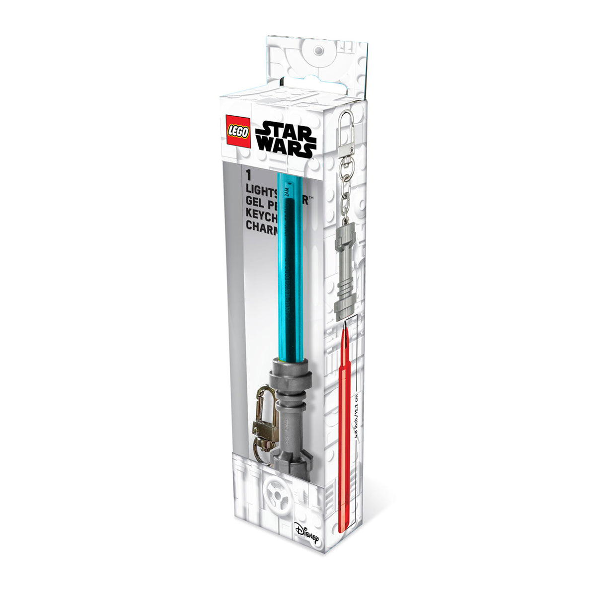 Produktbild Star Wars - LEGO ljussabel-gelpenna med karbinhake - Blå