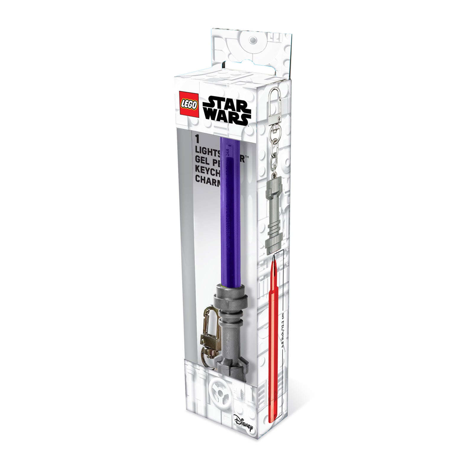 Produktbild Star Wars - LEGO ljussabel-gelpenna med karbinhake, lila