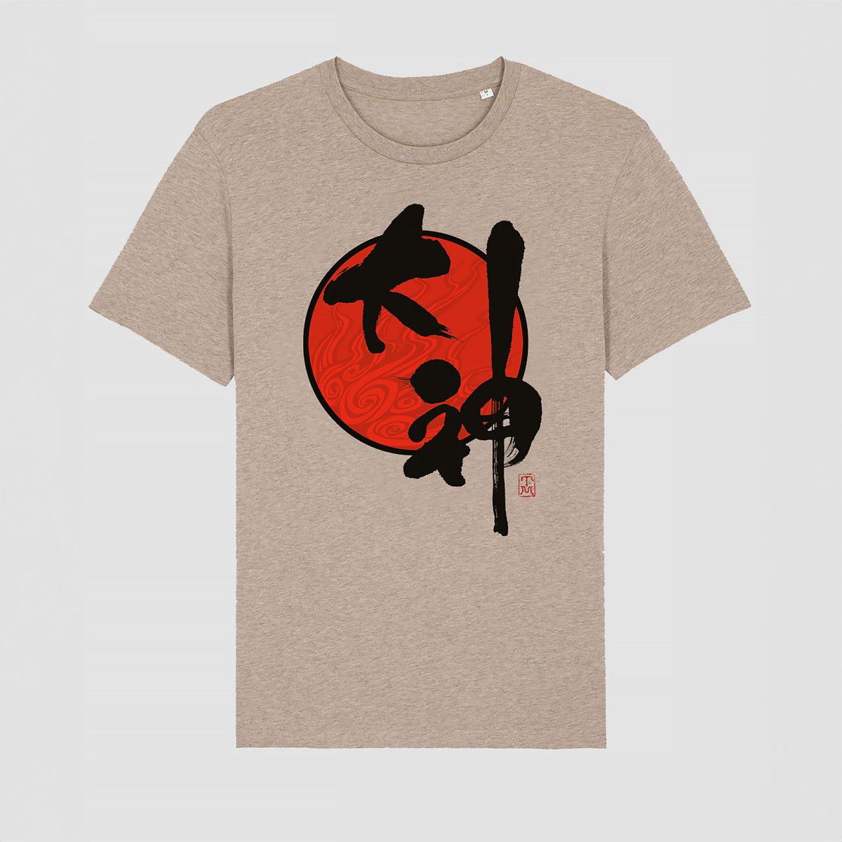 Produktbild Okami - T-shirt med logga, beige