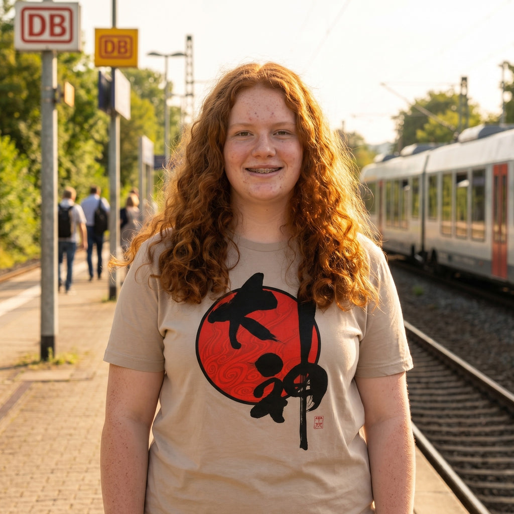 Produktbild Okami - T-shirt med logga, beige