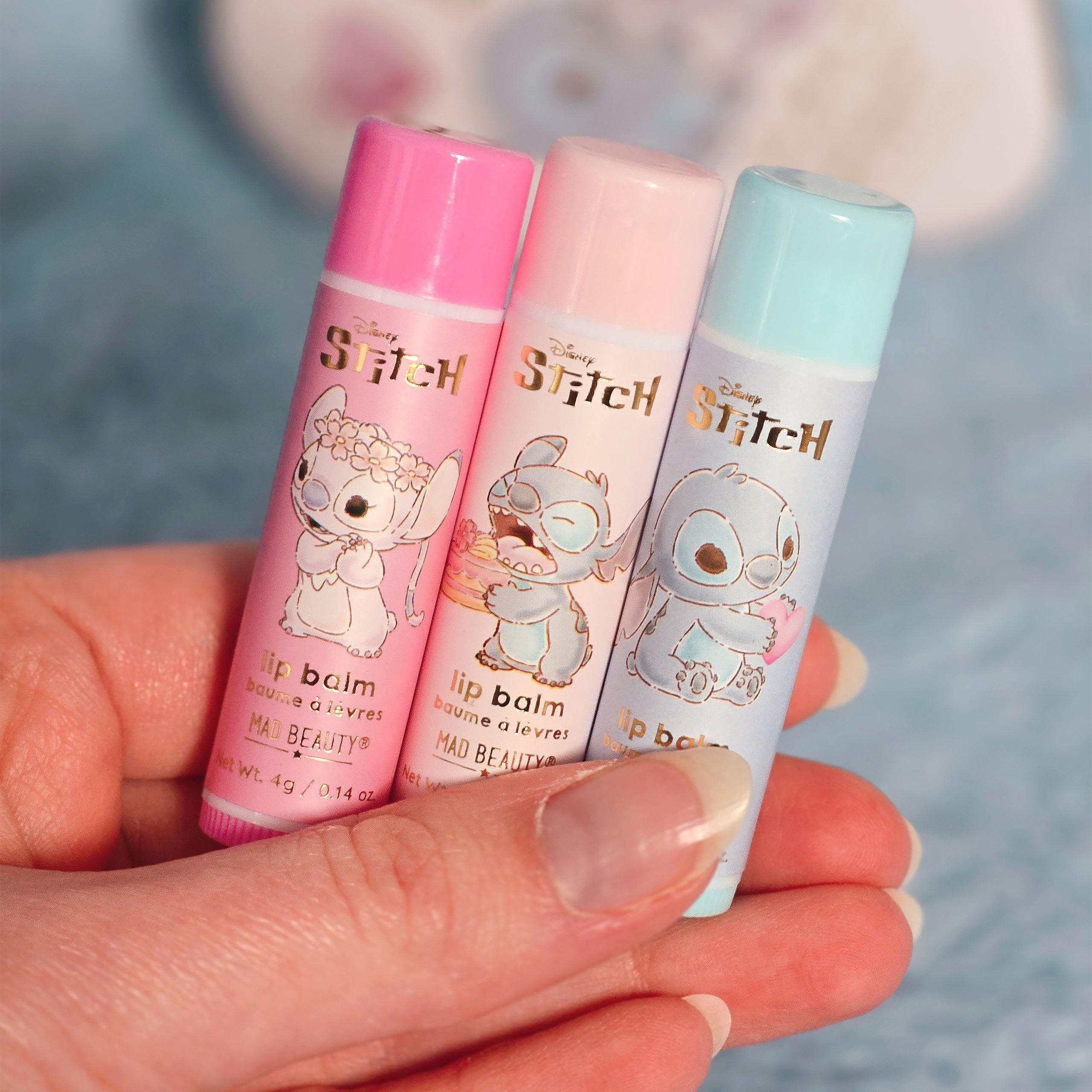 Produktbild Lilo & Stitch – Angel och Stitch läppbalsam 3-pack