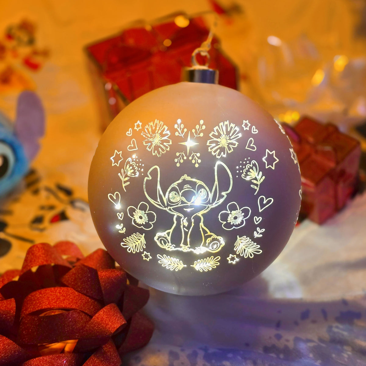 Produktbild Stitch julgranskula med ljus - Lilo & Stitch