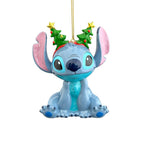 Produktbild Stitch med hårband julgranshänge - Lilo & Stitch