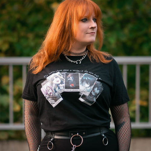Produktbild Death Note - Playing Cards T-shirt svart