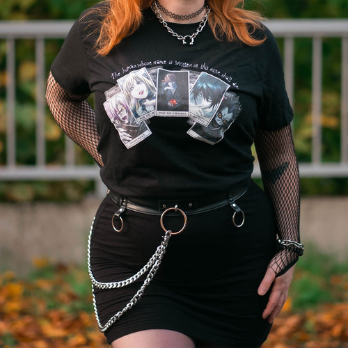Produktbild Death Note - Playing Cards T-shirt svart