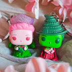 Produktbild Wicked - Glinda och Elphaba (Ombre) Funko Pop nyckelring 2-pack