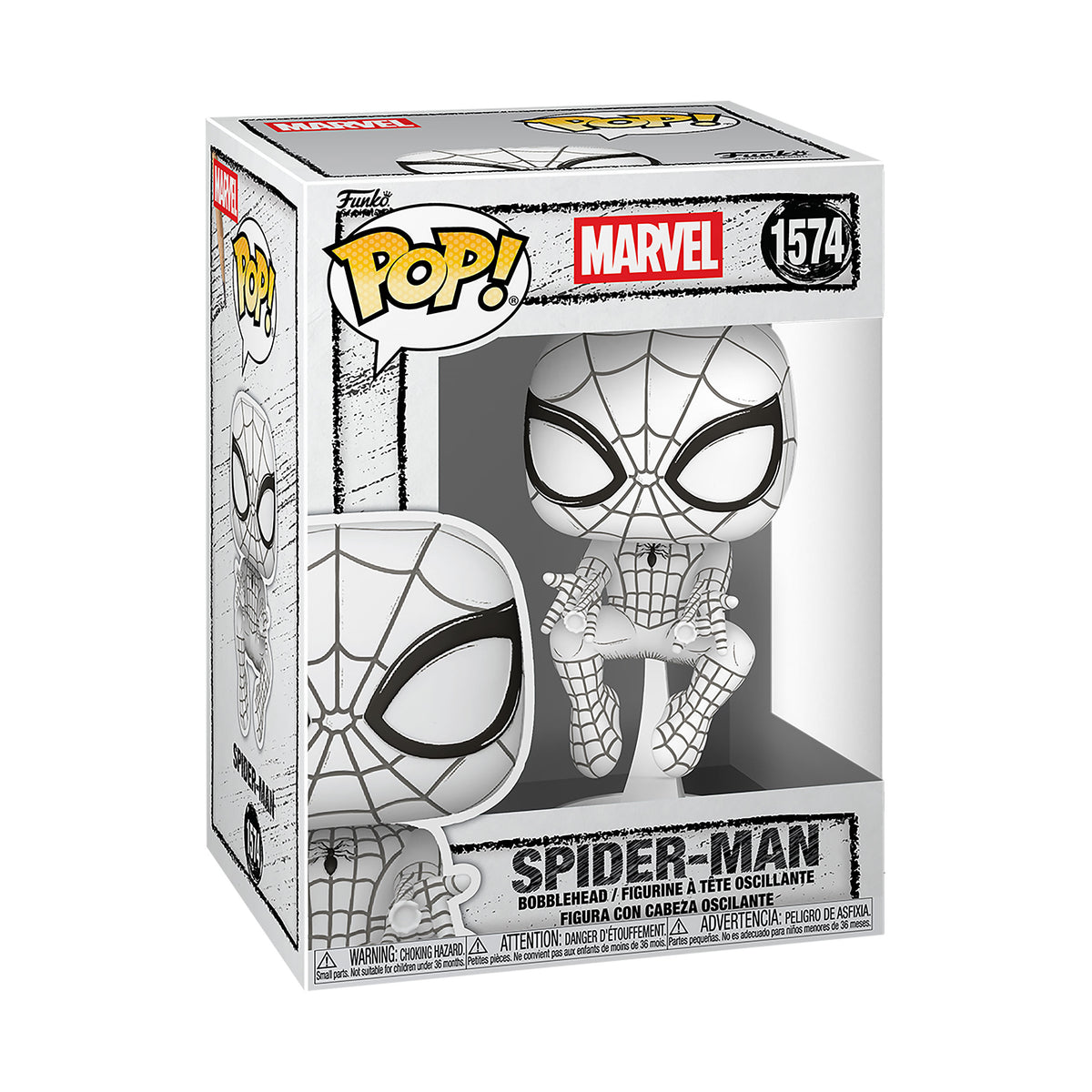 Produktbild Spider-Man – Sketched Funko Pop!-figur