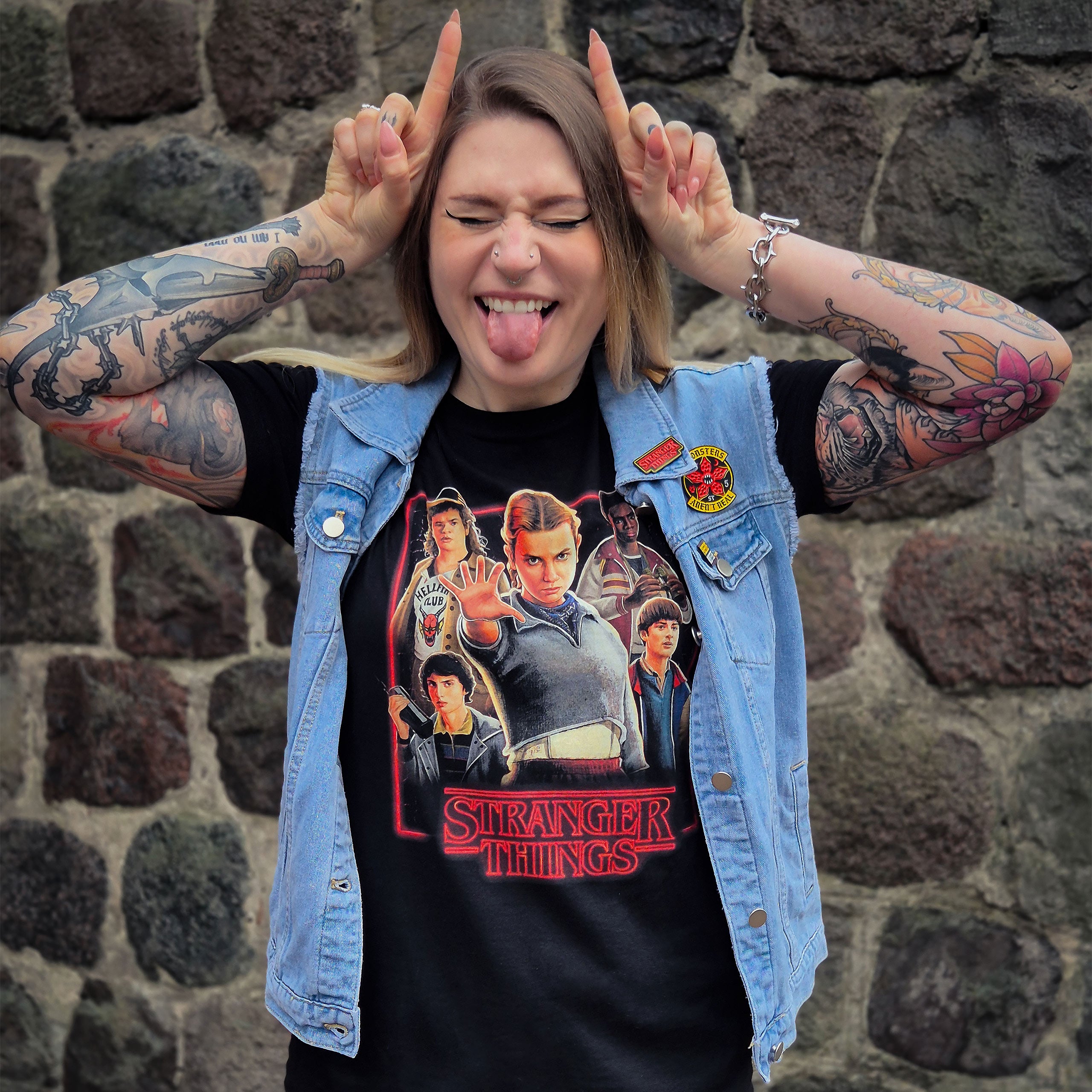 Produktbild Final Season Characters T-shirt - Stranger Things
