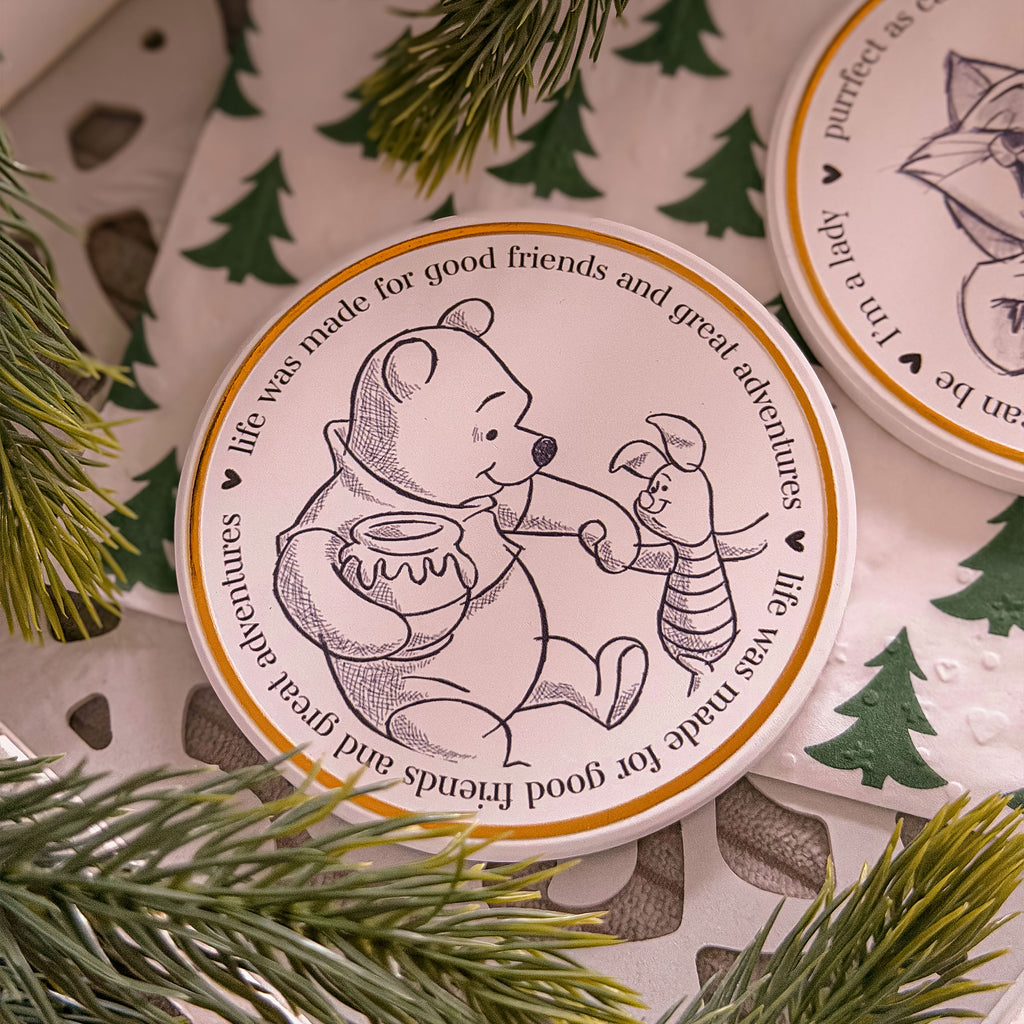 Produktbild Nalle Puh - Vänner Glasunderlägg