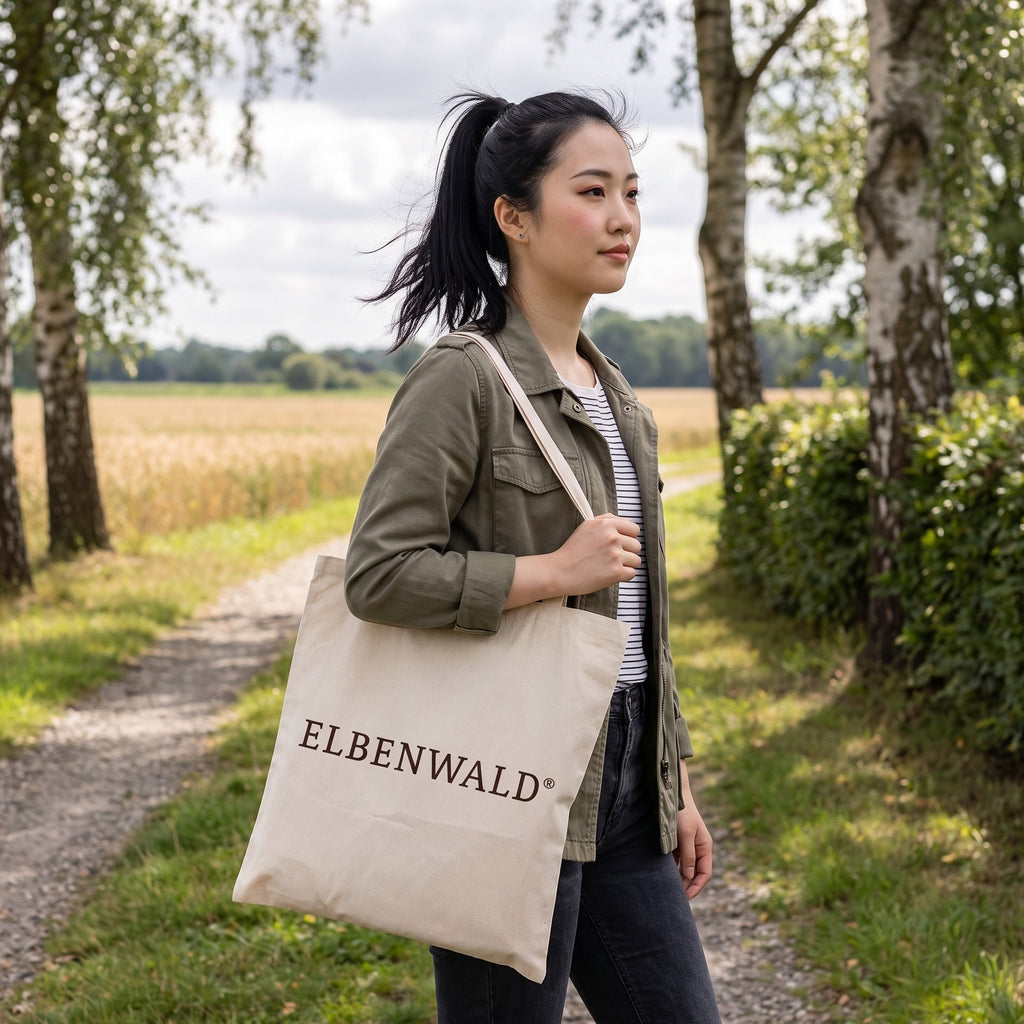 Produktbild Elbenwald premium stor bomullskasse