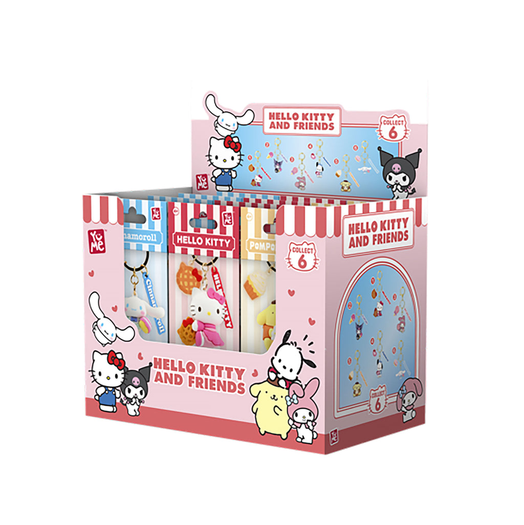 Produktbild Hello Kitty and Friends - YuMe Tea Party Display med överraskningsnyckelringar
