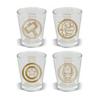 Produktbild Marvel - Symbols set med 4 shotglas