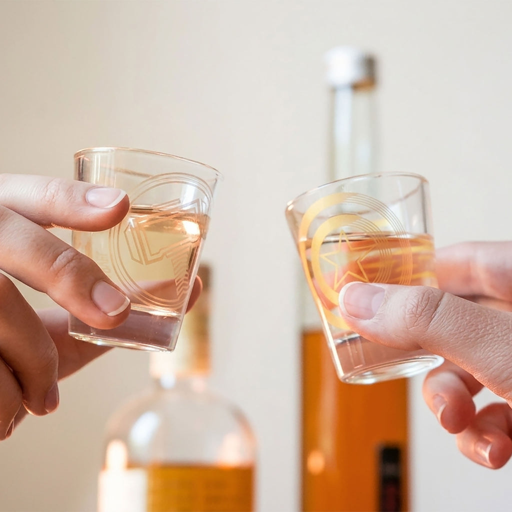 Produktbild Marvel - Symbols set med 4 shotglas