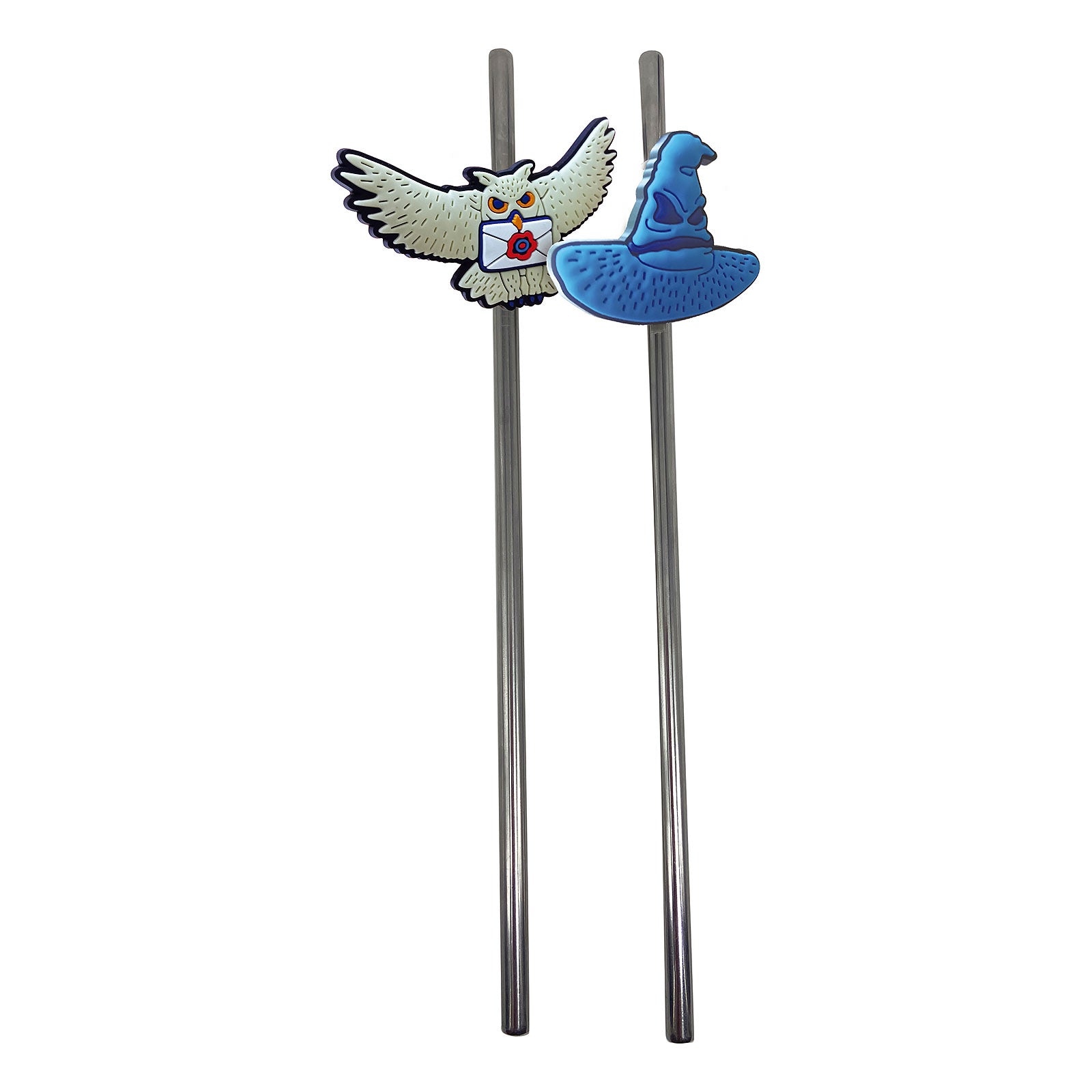 Produktbild Harry Potter - Sorteringshatten och Hedwig Sugrör 2-pack