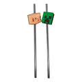 Produktbild Minecraft - Creeper och Pig sugrör 2-pack