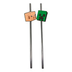 Produktbild Minecraft - Creeper och Pig sugrör 2-pack