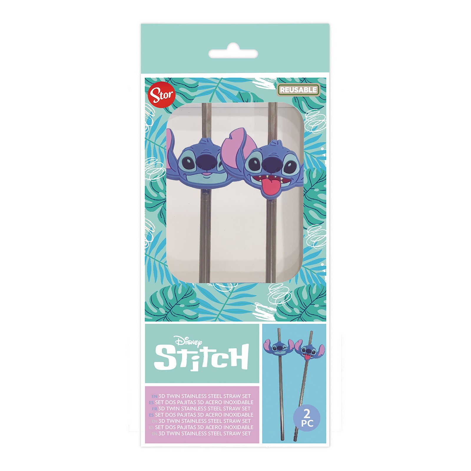 Produktbild Stitch Aloha Sugrör 2-pack - Lilo & Stitch