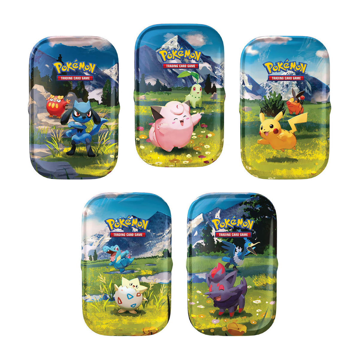 Produktbild Pokemon - Mega-utveckling Upphöjda Hjältar Samlarkort Plåtburk 10-pack Display