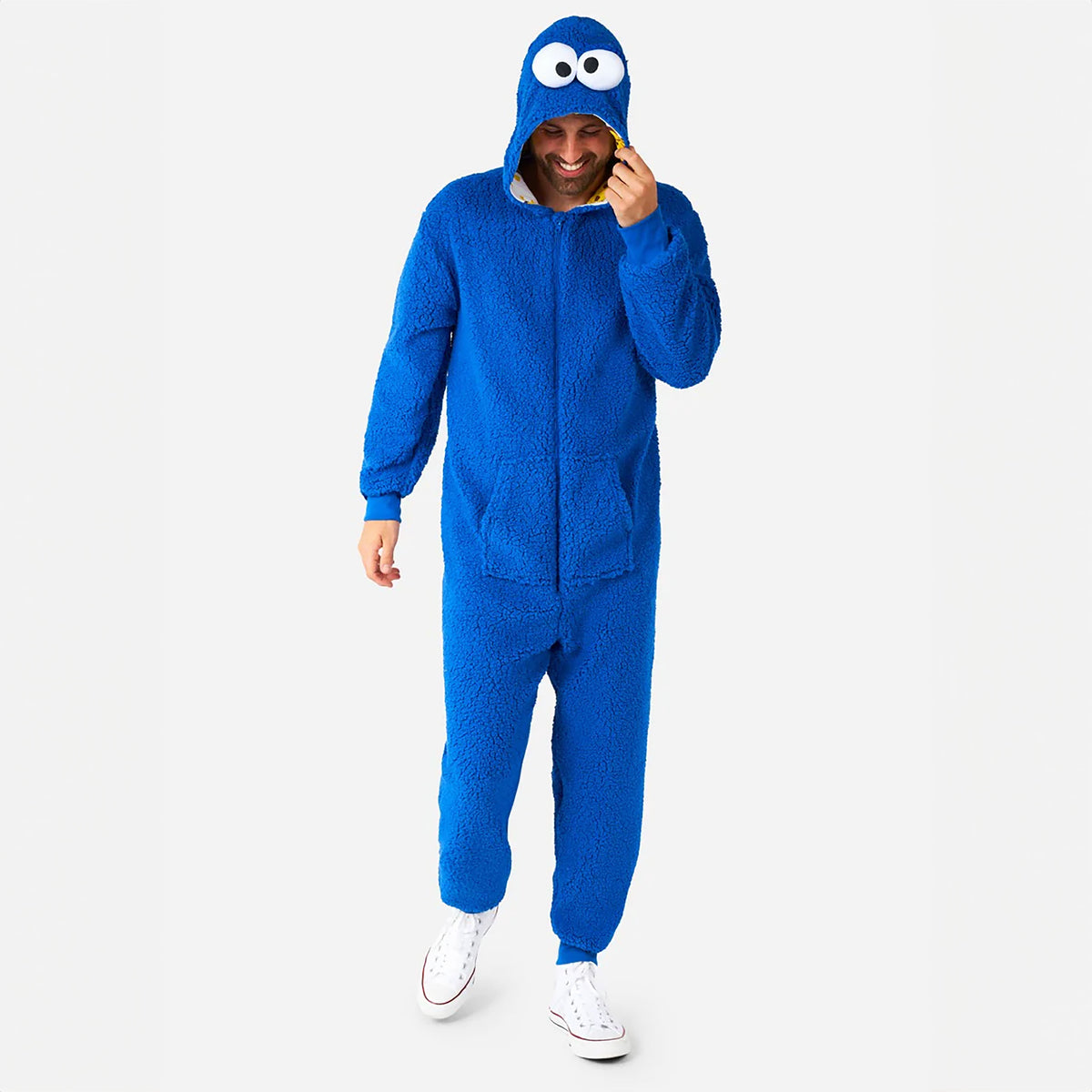Produktbild Sesame Street - Cookie Monster plysch-onesie för vuxna