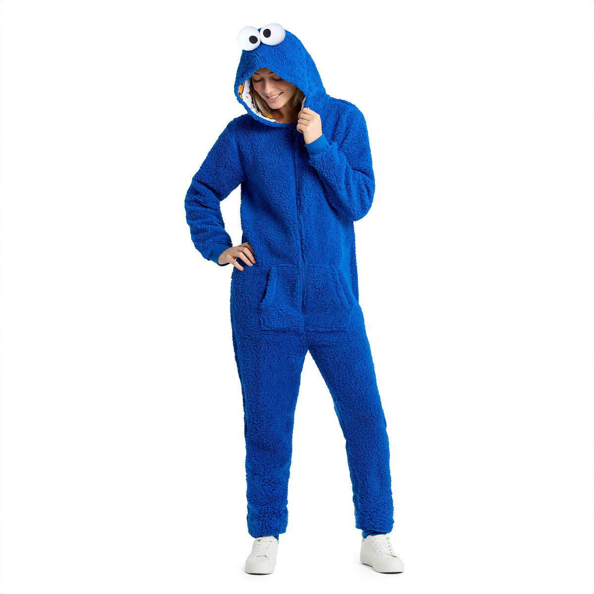Produktbild Sesame Street - Cookie Monster plysch-onesie för vuxna