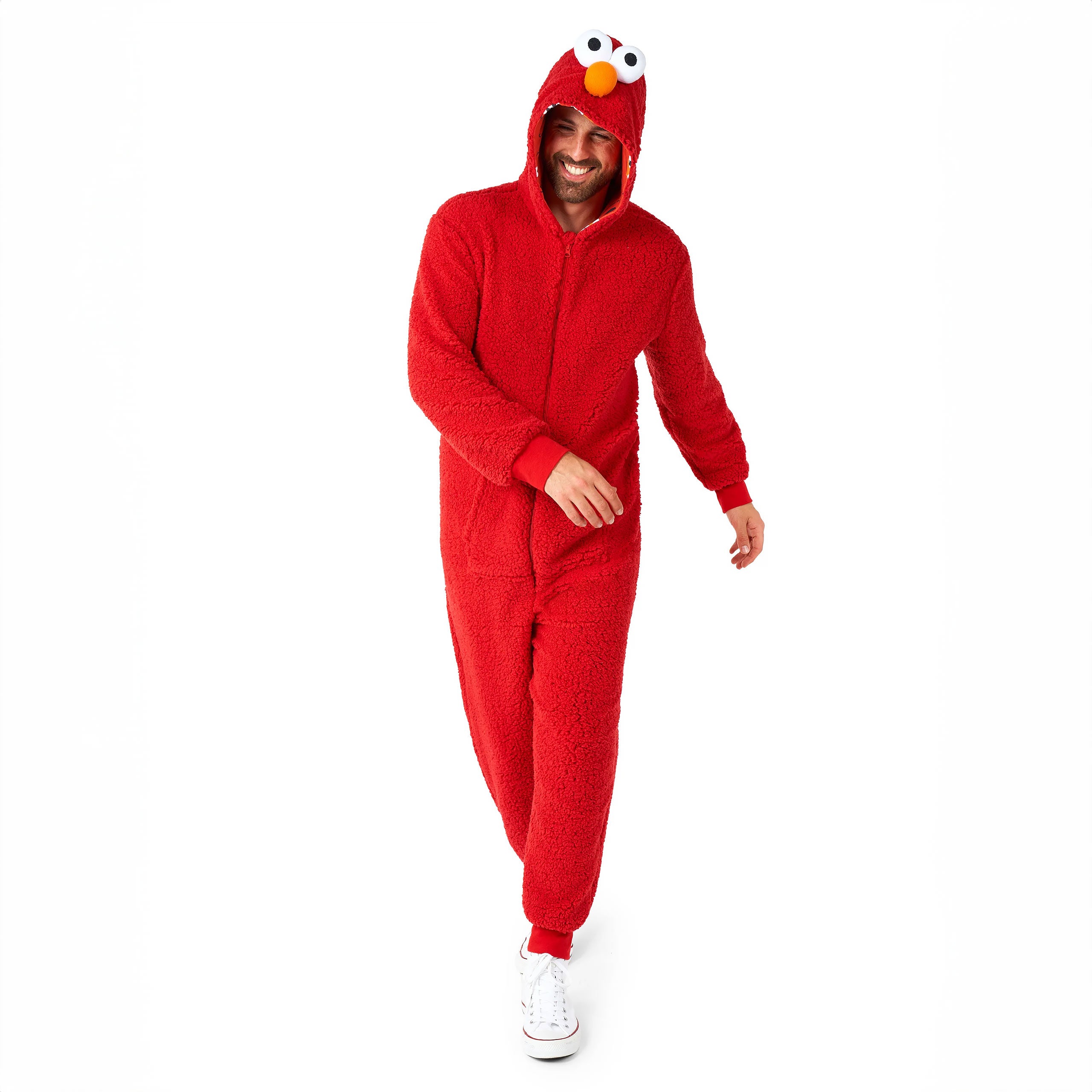 Produktbild Sesame Street - Elmo Plysch-onesie för Vuxna