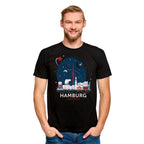 Produktbild Elbenwald i Hamburg Skyline T-shirt svart