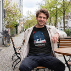 Produktbild Elbenwald i Hamburg Skyline T-shirt svart