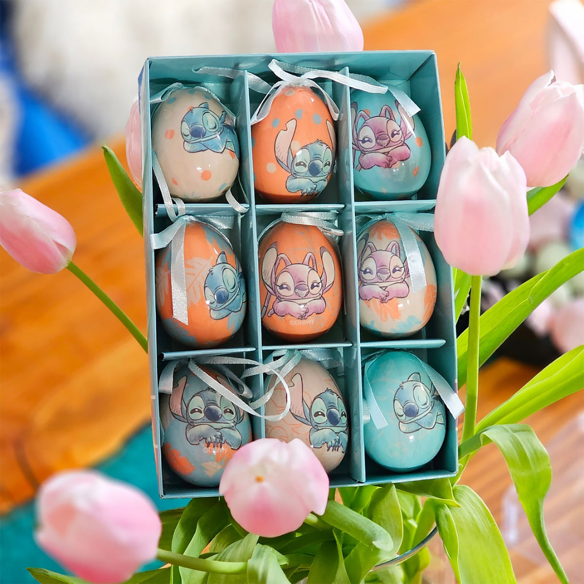 Produktbild Stitch påskäggshängen 9-pack - Lilo & Stitch