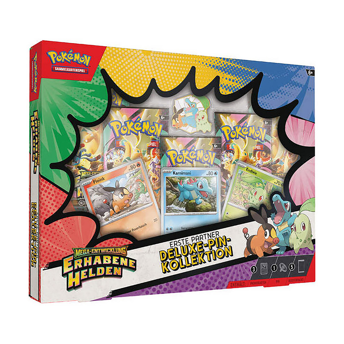 Produktbild Pokémon - Mega-utveckling Subtila Hjältar Deluxe-nålkollektion