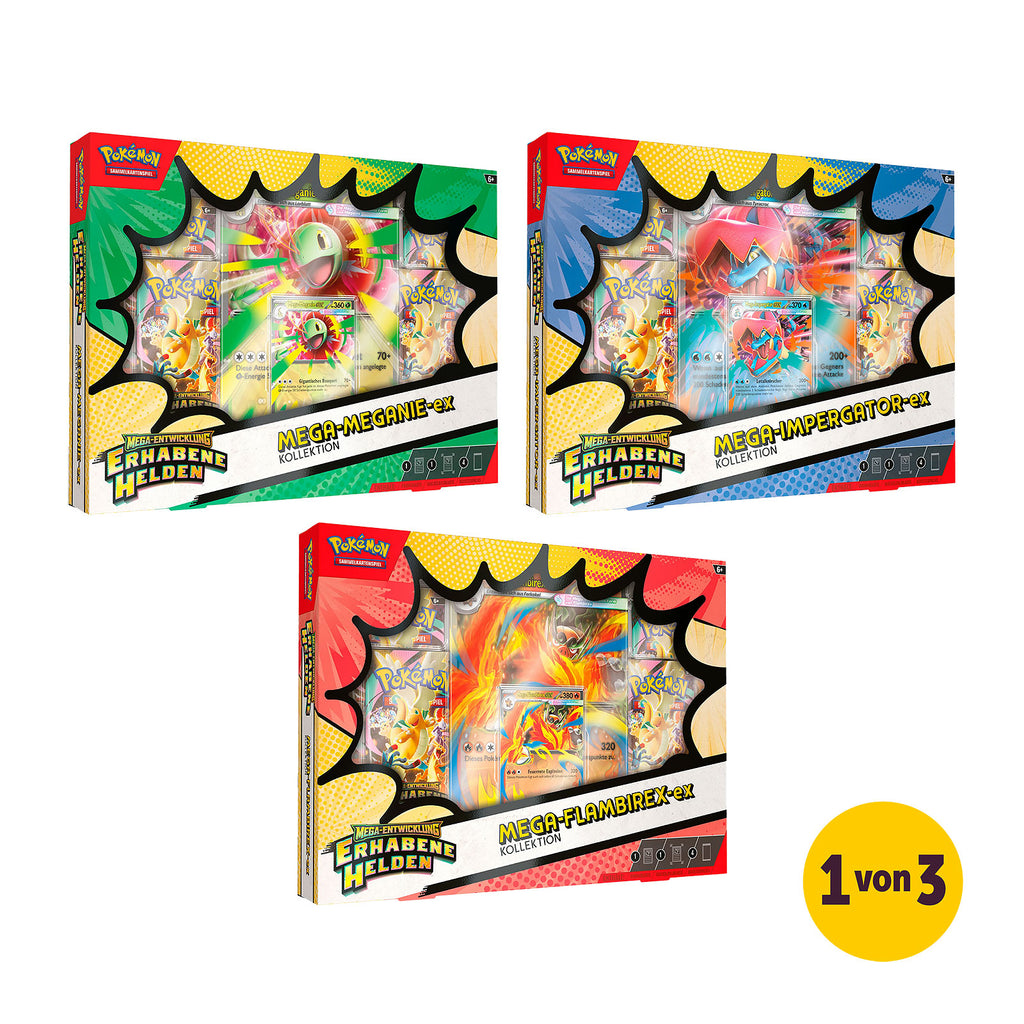 Produktbild Pokémon – Mega Evolution EX-kollektion Upphöjda Hjältar