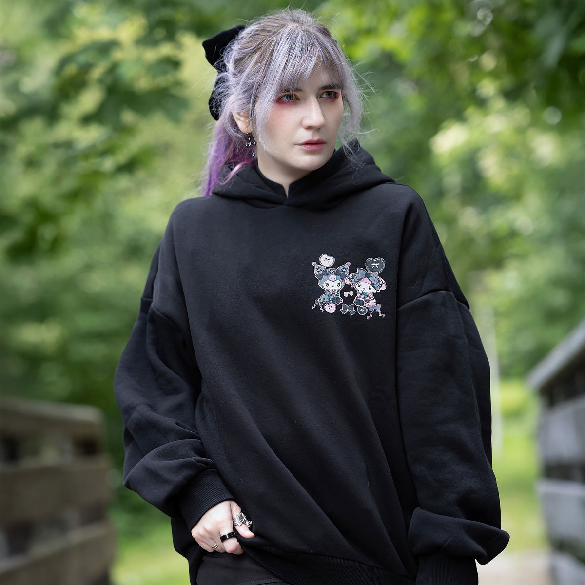 Produktbild Hello Kitty - Kuromi och My Melody Huvtröja