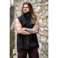 Product image Medieval Stand-Up Collar Lace-Up Shirt Louis Sleeveless Black