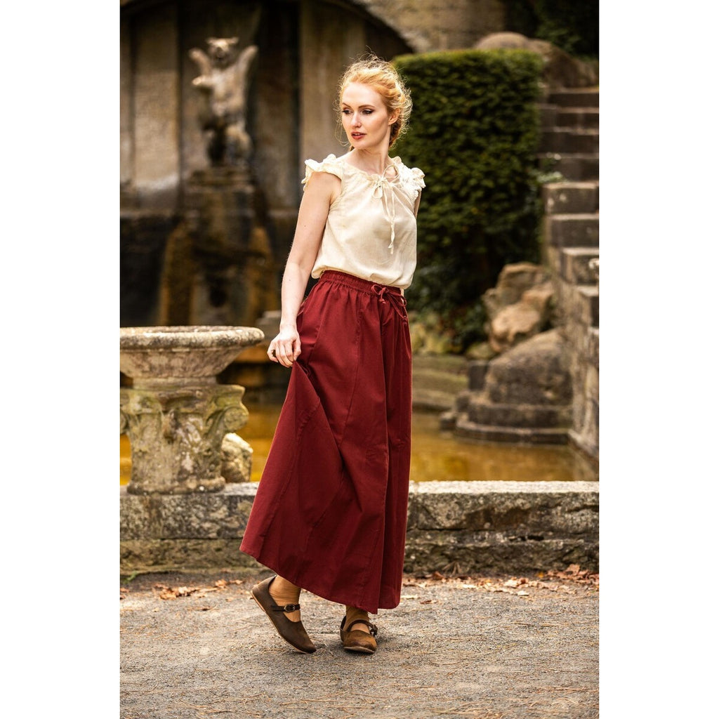 Produktbild Medeltida sommarblus Lotte med volanger beige
