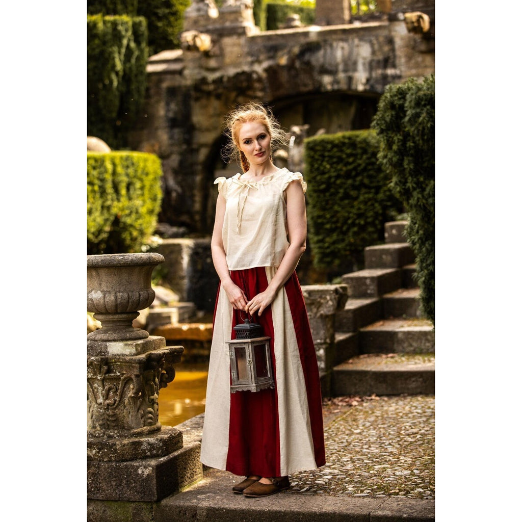 Produktbild Medeltida sommarblus Lotte med volanger beige