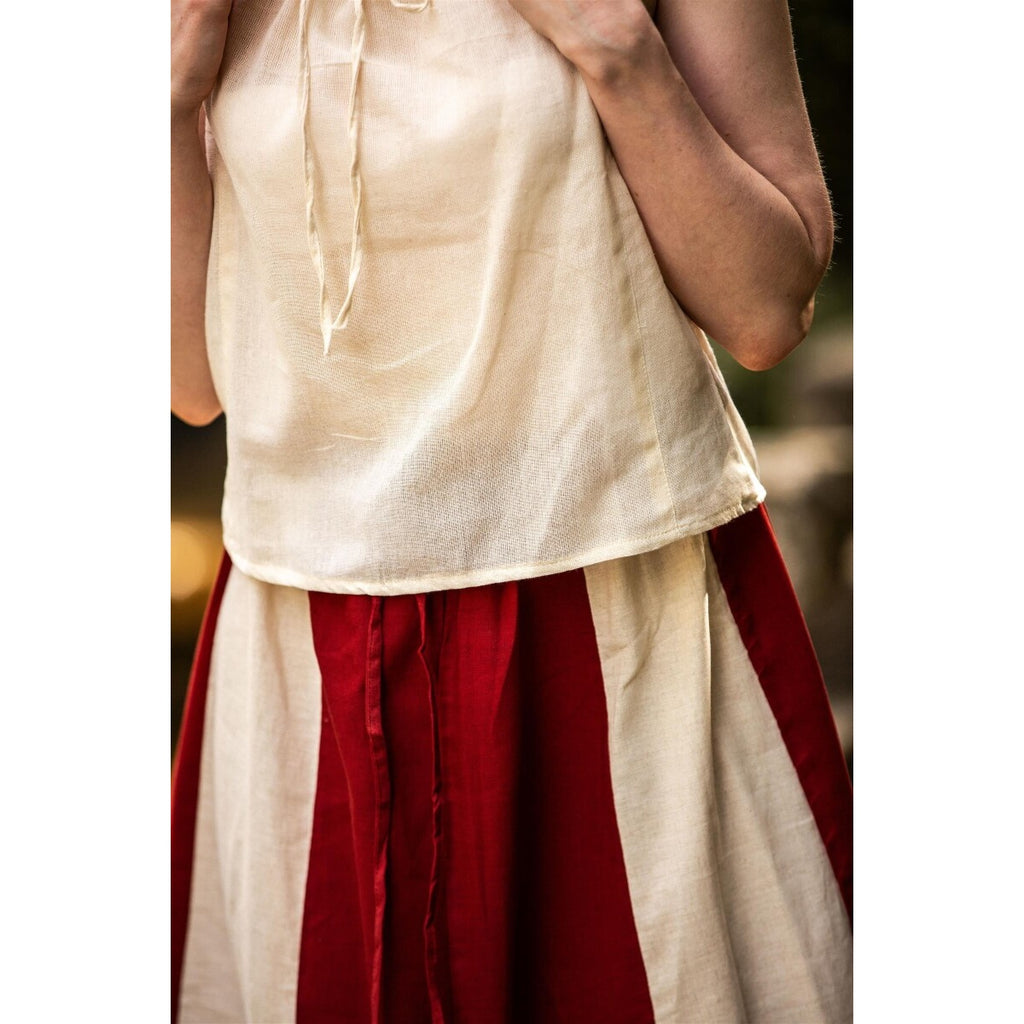 Produktbild Medeltida sommarblus Lotte med volanger beige