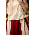 Produktbild Medeltida sommarblus Lotte med volanger beige