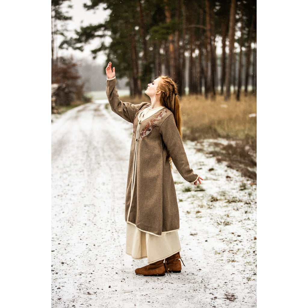 Produktbild Medeltida Birka-kappa Skadi beige