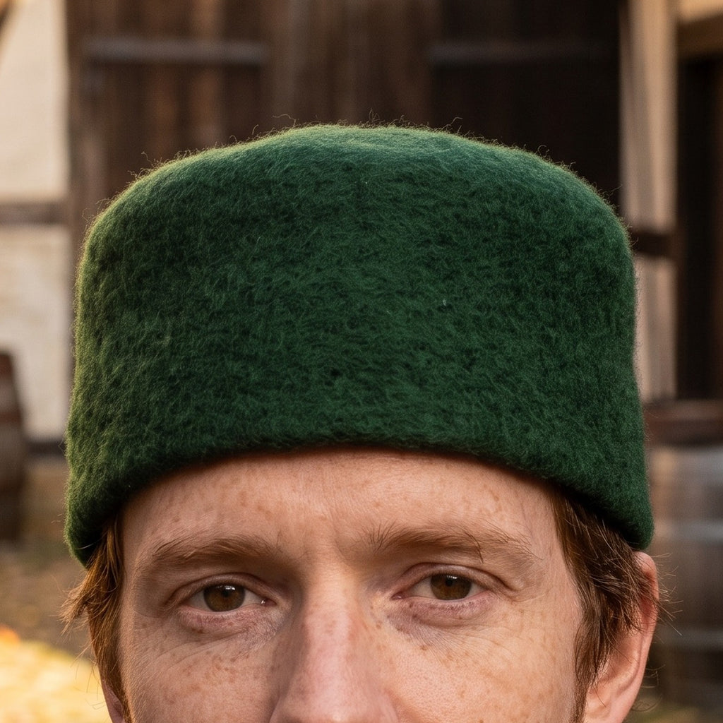 Produktbild Medeltida ullfiltkeps Hans grön