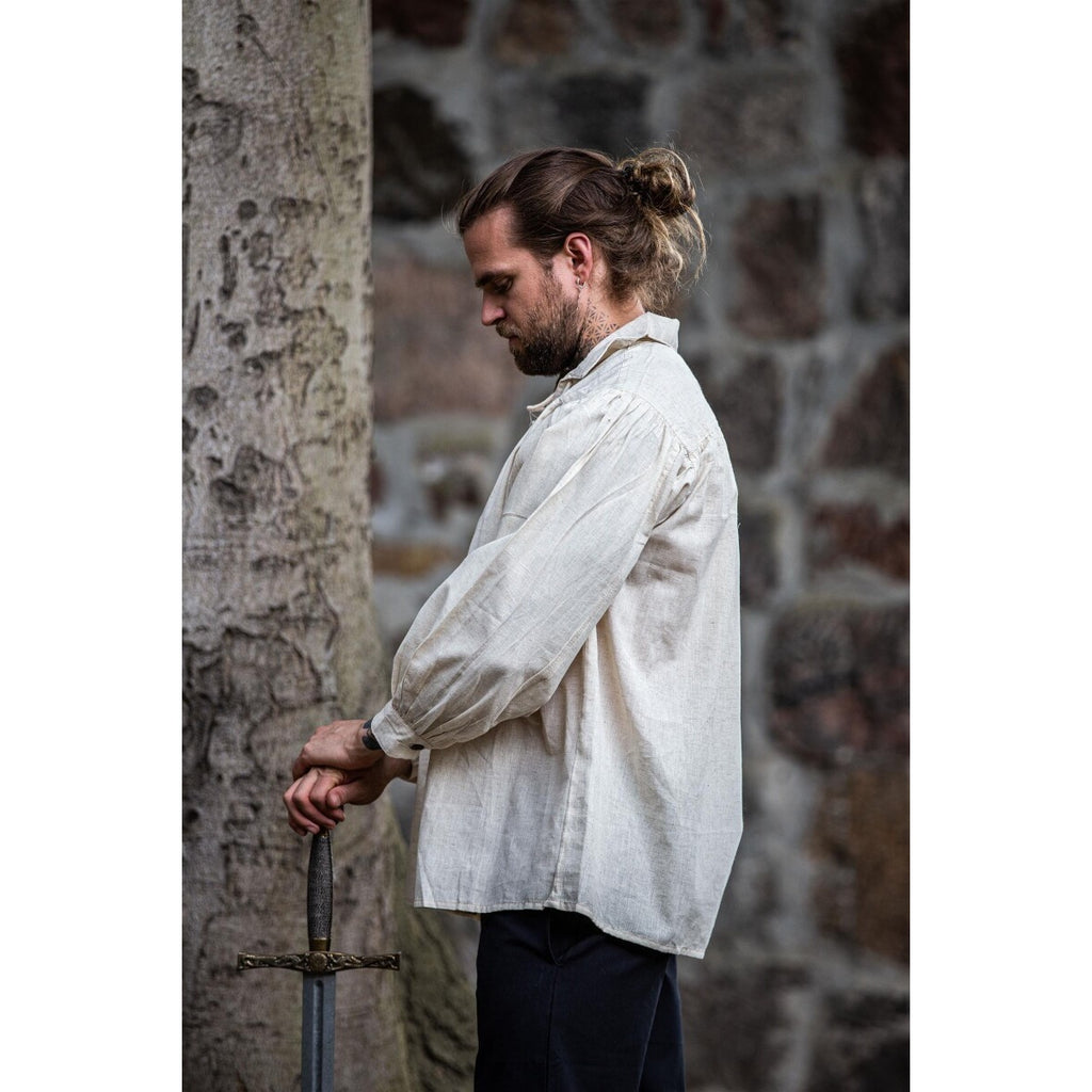Produktbild Medeltida snörskjorta Arthur beige