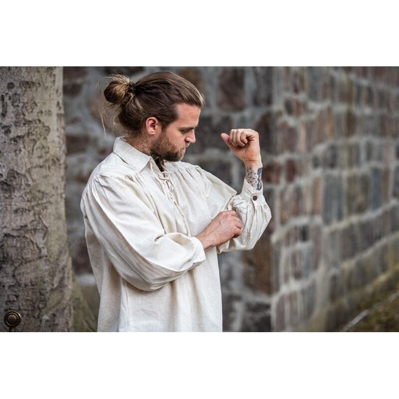 Produktbild Medeltida snörskjorta Arthur beige