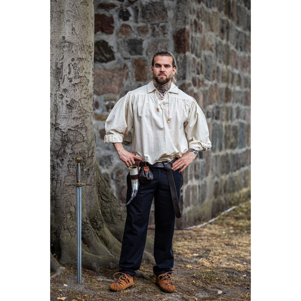 Produktbild Medeltida snörskjorta Arthur beige