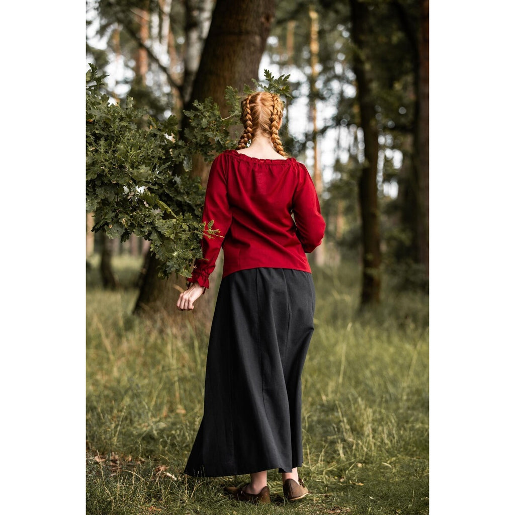Produktbild Medeltida blus Edith röd