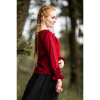 Produktbild Medeltida blus Edith röd