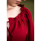 Produktbild Medeltida blus Edith röd