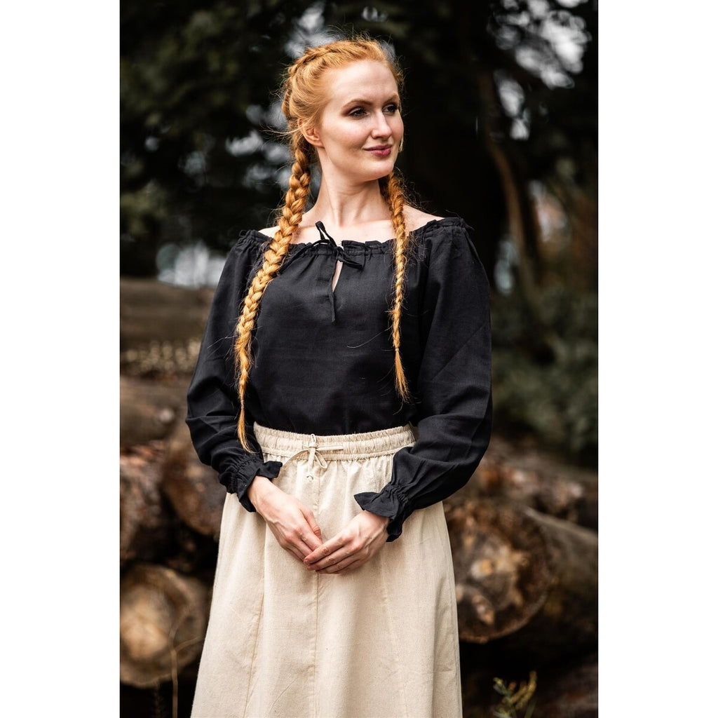 Produktbild Medeltida blus Edith svart