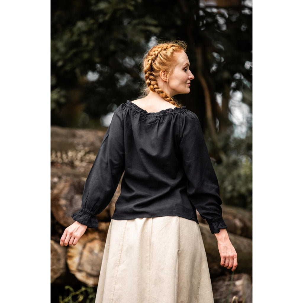 Produktbild Medeltida blus Edith svart