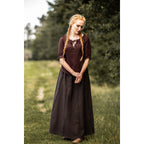 Produktbild Medeltida kortärmad blus Sandra mörkbrun