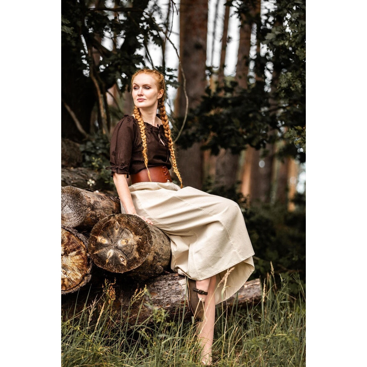 Product image Medieval Blouse Short Sleeve Vera dark brown