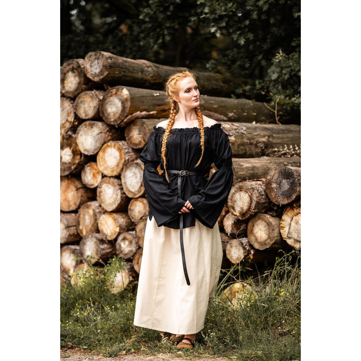 Produktbild Medeltida blus Emma svart