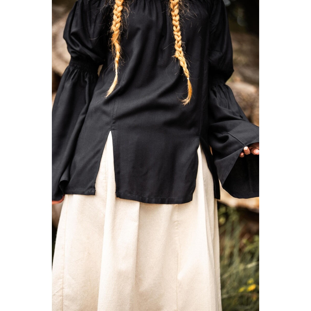 Produktbild Medeltida blus Emma svart